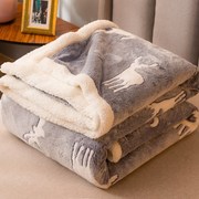 双层加厚毛毯被子珊瑚绒毯子办公室午睡毯空调毯沙发毯法兰绒冬季