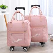 韩版短途拉杆旅行包女大容量，手提旅行袋机防水轻便超大行李拉杆袋