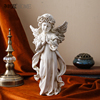 欧式艺术复古少女天使女孩摆件美式树脂石膏雕像桌面软装饰品摆设