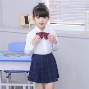 l。童带童演服装男女背裤校服，幼儿儿园小学生表装演服朗套诵出合