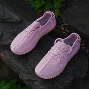 品牌女童夏季椰子鞋粉色，套脚走路鞋跑鞋运动鞋女孩子小学生鞋