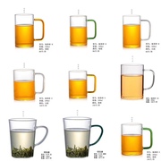 明信唐绿茶杯加厚耐热玻璃茶具口杯水杯泡茶杯高端高货高透品茗杯