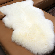 纯羊毛地毯卧室羊毛沙发垫坐垫飘窗垫床边垫毯皮毛一体整张羊皮垫