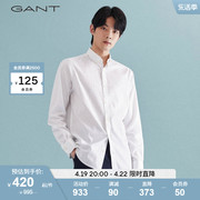 GANT甘特男士美式商务休闲牛津纺长袖衬衫3060700