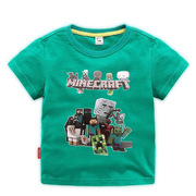 我的世界Minecraft童装儿童夏装短袖T恤男童宝宝A类中小童上衣潮