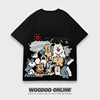 遛狗大队 WOODOO 设计师品牌 嘻哈高街创意狗满印ins 男女T恤