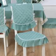 中式家用椅子套罩长方形，餐桌桌布布艺简约现代餐椅垫套装椅垫坐垫
