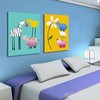 儿童房卧室床头装饰画现代简约客厅挂画沙发，背景墙壁画卡通无框画