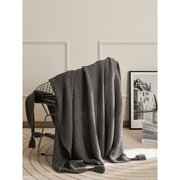 简约北欧风纯色盖毯办公室午睡毯沙发薄毯单人披肩毯空调毯床尾毯