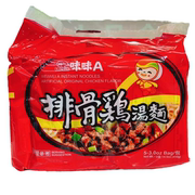 中国台湾方便面味丹味味A排骨鸡汤面410g*袋装童年时候的味道好吃