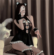 实价情趣诱惑纯欲性感猫女郎套装角色扮演制服激情五件套