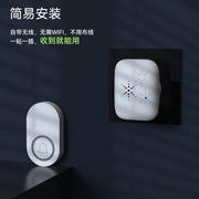 2023新款家用4和弦铃声纽扣电池无线门铃300米超远距离老人呼叫器