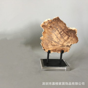 中式创意木化石家居摆件客厅样板房售楼部书房铁艺摆饰办公装饰品