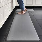 加厚pu地垫厨房防滑水洗皮革，地垫长方形纯色慢回弹门垫可擦洗