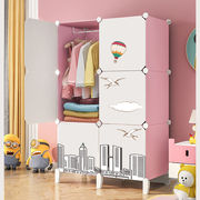衣柜简易组装卧室家具收纳架儿童衣柜简易衣橱柜子储物柜房间家用
