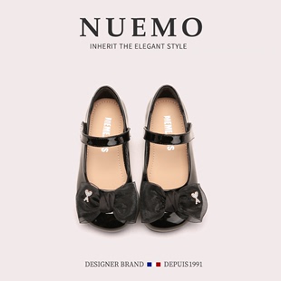 NUEMO法国风潮牌童鞋~2024春季女童皮鞋儿童公主鞋小女孩单鞋