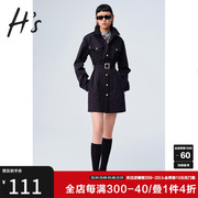 HS奥莱商场同款秋季时尚设计感小众法式气质长袖女士连衣裙