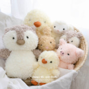 可爱丸子猪公仔毛绒羊玩偶，鸡幼儿陪睡兔儿童，玩具安抚娃娃北欧ins