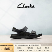 Clarks其乐男士凉鞋夏季时尚潮流休闲鞋舒适魔术贴沙滩鞋男鞋