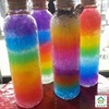 彩虹瓶做手工满儿童DIY 星空泡大珠荧光七彩玻璃许愿漂流