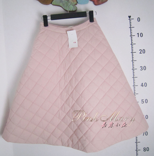 pink mary粉红玛琍/粉红玛丽 冬夹棉a型高腰纯色长裙女伞裙 样衣