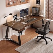 电脑桌台式家用电竞桌椅简易卧室双人办公桌工作台学生书桌写字桌