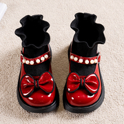 女童小皮鞋秋季2023儿童公主袜靴小童宝宝袜子鞋女孩春秋童鞋