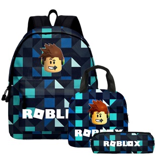 2022Roblox书包笔袋餐包套装罗布乐思小学生初中生背包大容量