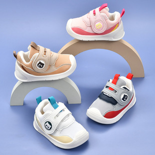 宝宝学步鞋儿童春秋单鞋，0-3岁婴幼儿鞋软底，透气童鞋小孩运动网鞋