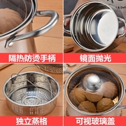 加厚汤锅不锈钢复底家用大汤锅，电磁炉煮粥锅大容量，煲汤锅燃气可用