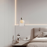马斯登MARSDEN 卧室床头灯现代简约手工拉丝玻璃餐厅吊灯北欧灯具