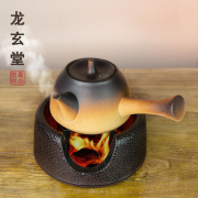 陶壶煮茶器户外煮茶壶炭炉陶瓷提梁烧水壶木碳明火炉酒精炉茶具