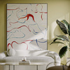 现代简约客厅装饰画北欧抽象沙发背景墙大幅挂画ins风壁画艺术感