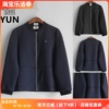 韫yun春季女装棒球领门襟，拉前口袋空气棉，外套棒球衫外套1266