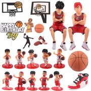 篮球系列科比詹姆斯乔丹球星球鞋主题蛋糕摆件生日烘焙插件装饰