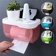 挂架风卷筒卫生纸桶简易厕，纸盒吸盘式抽纸盒厕所自粘卫生间