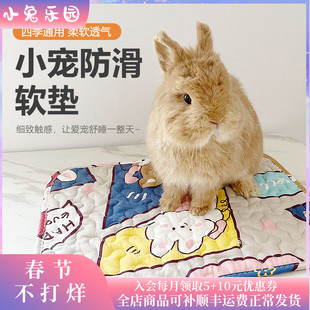 兔笼防滑四季垫子地垫睡垫兔兔龙猫趴趴垫棉质舒适脚垫夏季空调垫