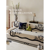 蜡笔派「梅兰竹菊系列」中式浮光竹影沙发垫复古冰丝坐垫套罩定制