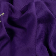 茄子紫旅行文艺亚麻布料石磨砂洗麻料袍子连衣裙裤子衬衫外套