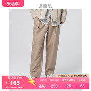 JDV男装夏季商场同款卡其色通勤九分裤简约裤子休闲裤SPN3620