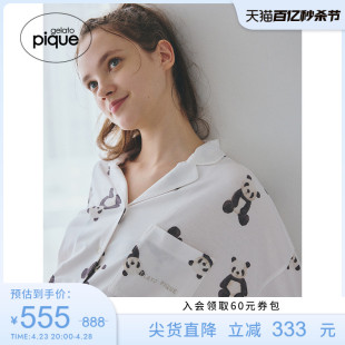 gelato pique23秋冬女睡衣套装周年纪念主题印花衬衫PWCT234208