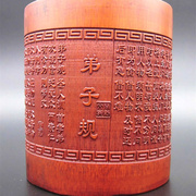 纯天然竹制中国风笔筒商务，办公创意原木摆件毛笔筒(毛，笔筒)竹子环保文具