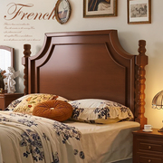 美式实木床复古床1.5米1.8双人床现代简约法式轻奢婚床主卧家具床