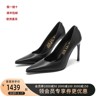 Versace/范思哲VJC女士尖头细跟高跟鞋皮鞋单鞋 75VA3S25 ZP127