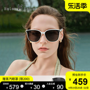 海伦凯勒太阳眼镜女全屏百搭修颜方圆框，防晒防紫外线墨镜2503