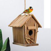 漂流木鸟窝创意鸟屋花园室外悬挂鸟屋手工木制拼接鸟窝阳台装饰