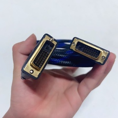 DVI线 24+1显示器线 DVI连接线公对公镀金1.5米 新的 diy用途