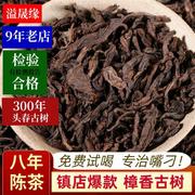 云南樟香普洱茶熟茶大叶散茶，陈年老(陈年老)樟香300年古树散装茶叶500克