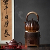 煮茶器茶具套装户外家用功夫小茶壶陶瓷炭火，围炉煮茶明火电陶
