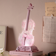 小提琴蓝牙飘雪音乐盒八音盒水晶球送女友闺蜜朋友生日礼物情人节